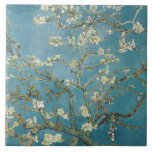 Azulejo Almond Blossom Van Gogh<br><div class="desc">Almond Blossoms es un grupo de varios cuadros de 1888 y 1890 de Vincent van Gogh en Arles y Saint-Rémy, al sur de Francia, de almendros florecientes. Los árboles floridos fueron especiales para van Gogh. Representaban el despertar y la esperanza. Los disfrutó estéticamente y encontró alegría al pintar árboles floridos....</div>