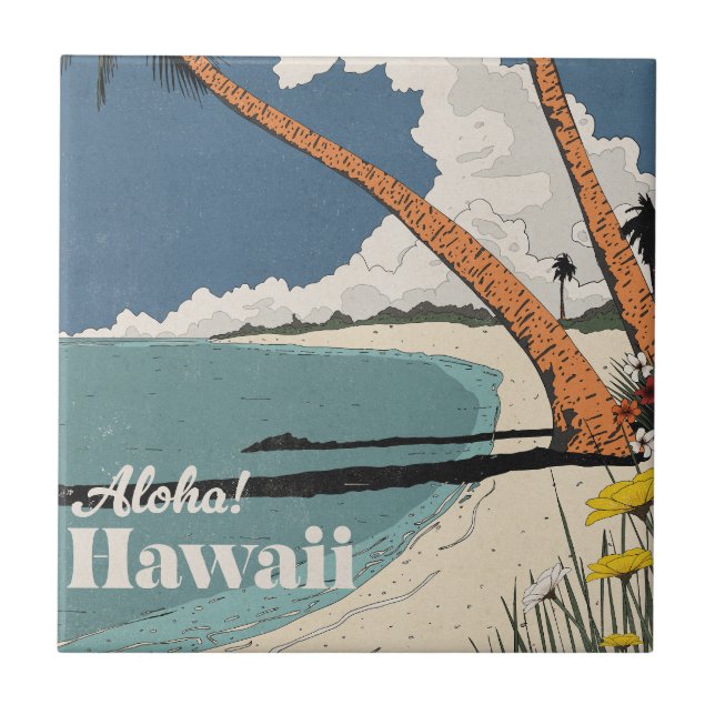 Azulejo ¡Aloah! Hawái (Frente)