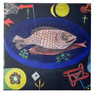 Azulejo Alrededor del pez, Paul Klee