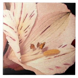 Azulejo Alstroemeria en flor