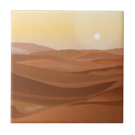 Azulejo Altura decorativa del paisaje del desierto