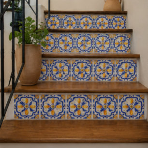 Azulejo Amalfi Lemon Citrus Watercolor Mediterranean