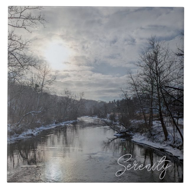 Azulejo Amanecer de invierno en CVNP (Frente)