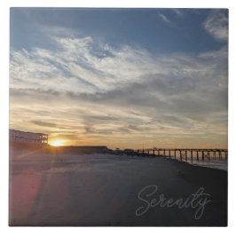 Azulejo Amanecer en la playa