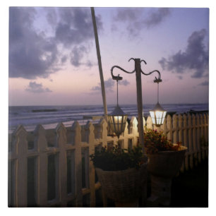 Azulejo Amanecer en la playa