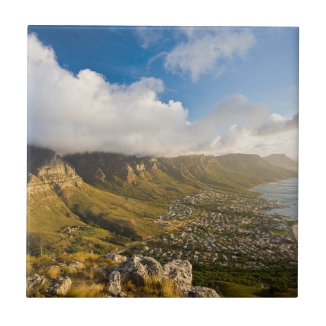 Azulejo Amanecer sobre Camps Bay y Table Mountain (Frente)