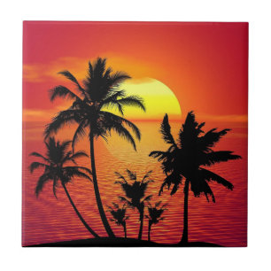 Azulejo Amanecer tropical