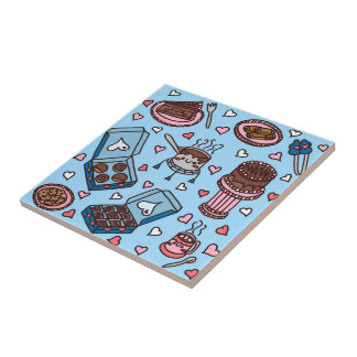 Azulejo Amante del chocolate lindo