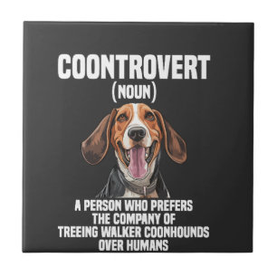 Azulejo Amante del Coonhound Walker Treeing Perro Coontrov