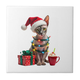Azulejo Amantes de Animales Domésticos Gato Sphynx Lindo C