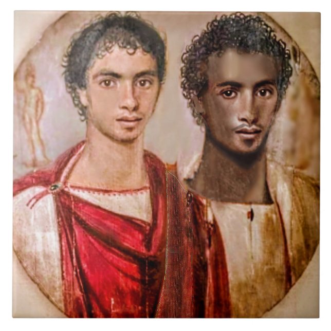 Azulejo Amantes de Fayum... Periodo romano Egipto (Frente)