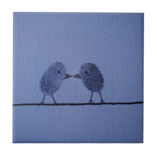 Azulejo Amantes de la huella dactilar