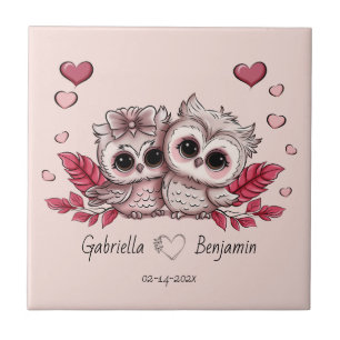 Azulejo Amantes de la Personalizado cariñosa de San Valent