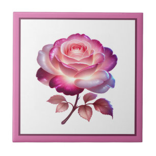 Azulejo Amantes de la rosa de Fantasía Hermosa