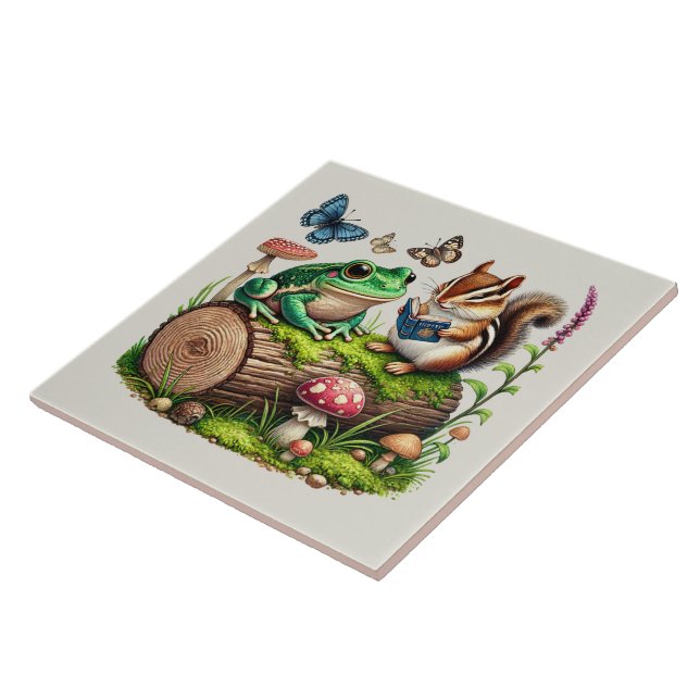 Azulejo Amantes de los bosques (Lado)