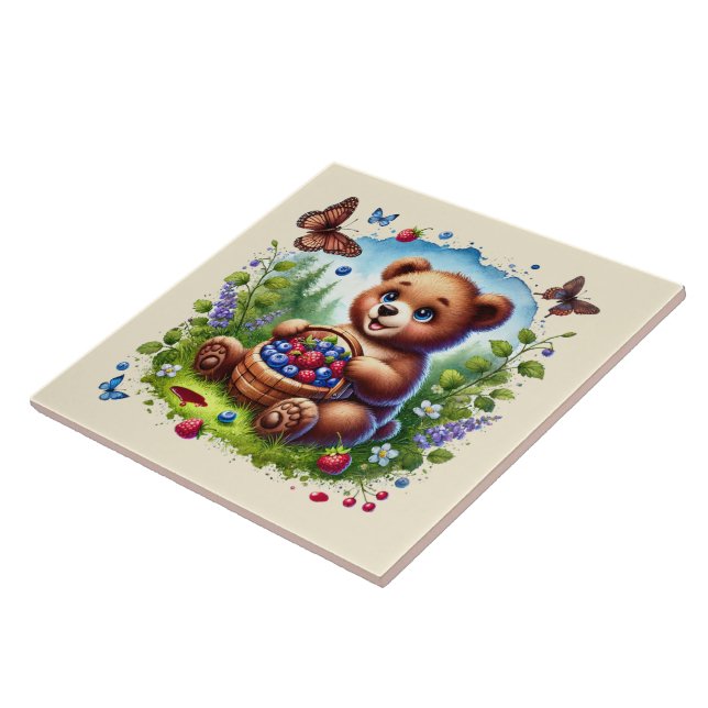 Azulejo Amantes de los osos de los bosques (Lado)