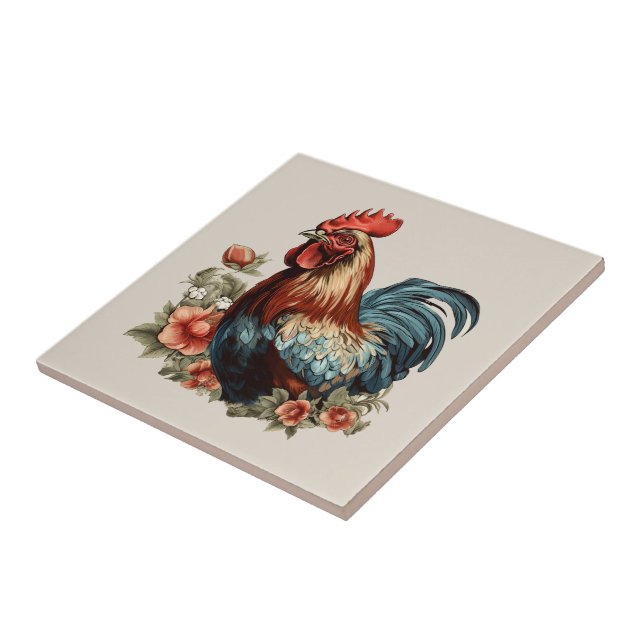 Azulejo Amantes del pollo lindo País (Lado)
