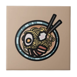 Azulejo Amantes del Ramen adorables japoneses