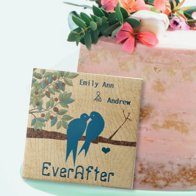 Azulejo Amar a los pájaros Madera Grano Árbol de Años Desp (Subido por el creador)