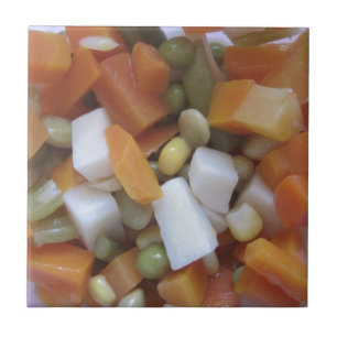 Azulejo Amar las verduras mezcladas