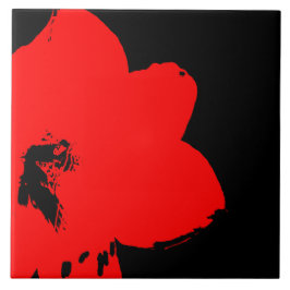 Azulejo amarilis roja