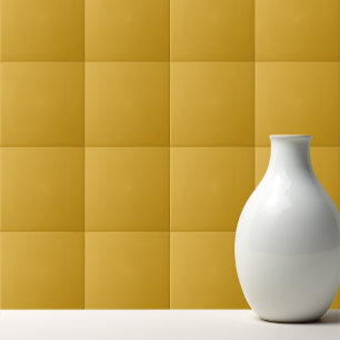 Azulejo amarillo dorado sólido