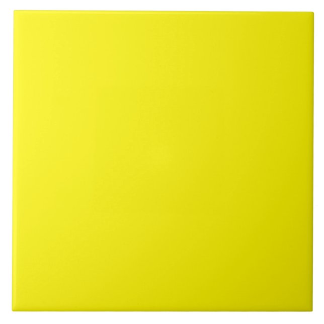 Azulejo AMARILLO LEMON (color de fruta sólido) ~ (Frente)