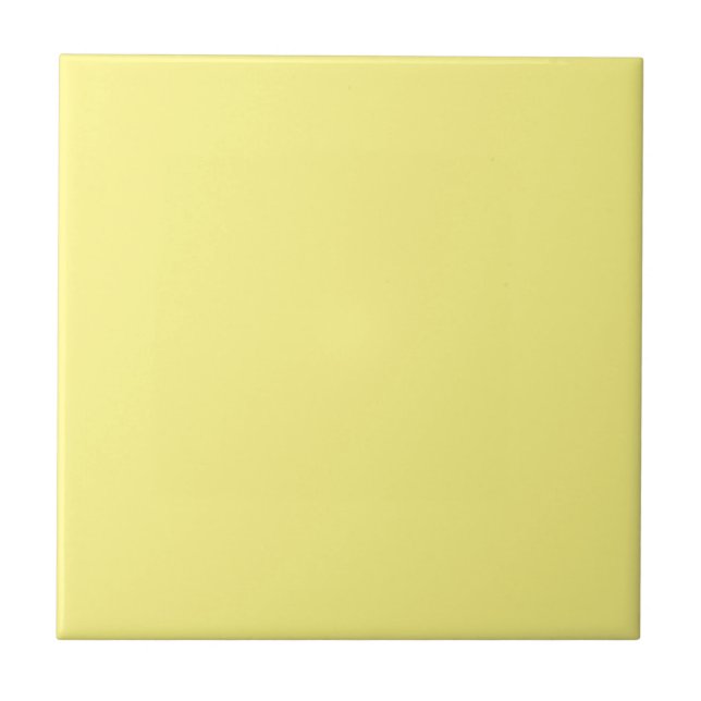 Azulejo Amarillo limón, color sólido, (Frente)