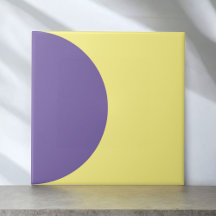 Amarillo Purpura Retro Medio Círculo Moderno de Mi