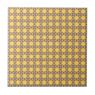 Azulejo Amarillo y Púrpura
