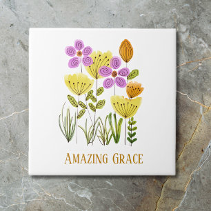 Azulejo Amazing Grace Wildflowers