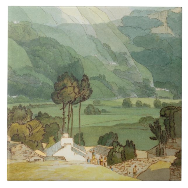 Azulejo Ambleside, 1786 (w/c con la pluma y la tinta sobre (Frente)