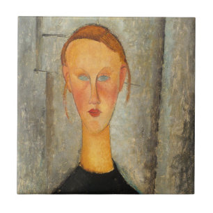 Azulejo Amedeo Modigliani - Chica Con Ojos Azules