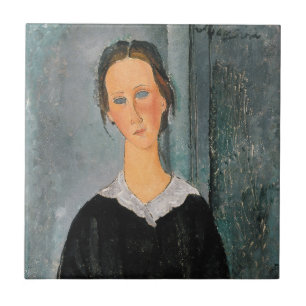 Azulejo Amedeo Modigliani - Chica del servicio