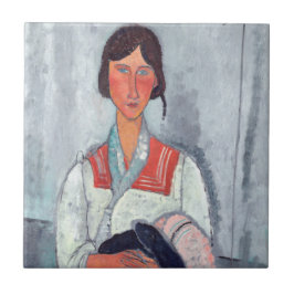 Azulejo Amedeo Modigliani - Gitana con bebé