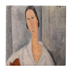 Azulejo Amedeo Modigliani - Madame Hanka Zborowska Leaning