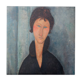 Azulejo Amedeo Modigliani - Mujer con ojos azules