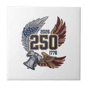 Azulejo América 250 Alas de Águila 2026 Diseño Patriótico_