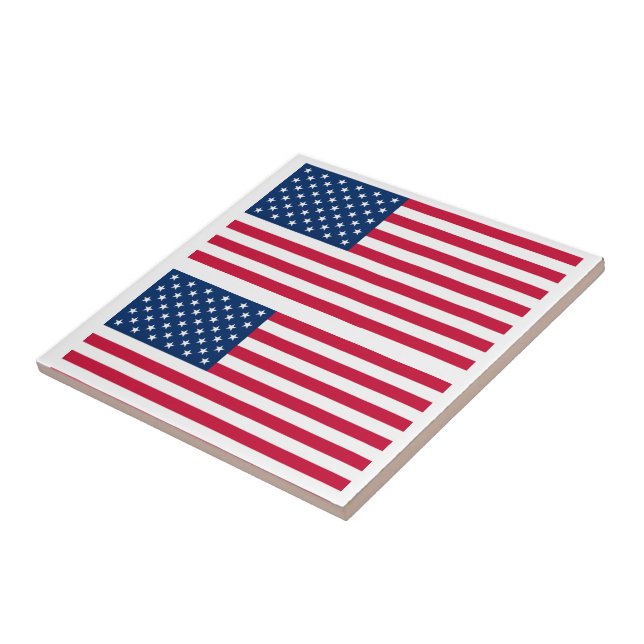 Azulejo American Flags Tile USA (Lado)