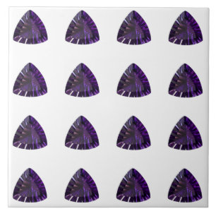 Azulejo Amethyst Gemstone, Febrero Birthstone, Púrpura