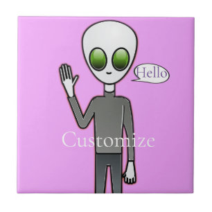 Azulejo Amigable Waving Alien Thunder_Cove