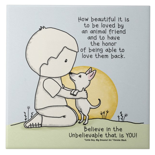 Azulejo Amigos de los animales (Frente)