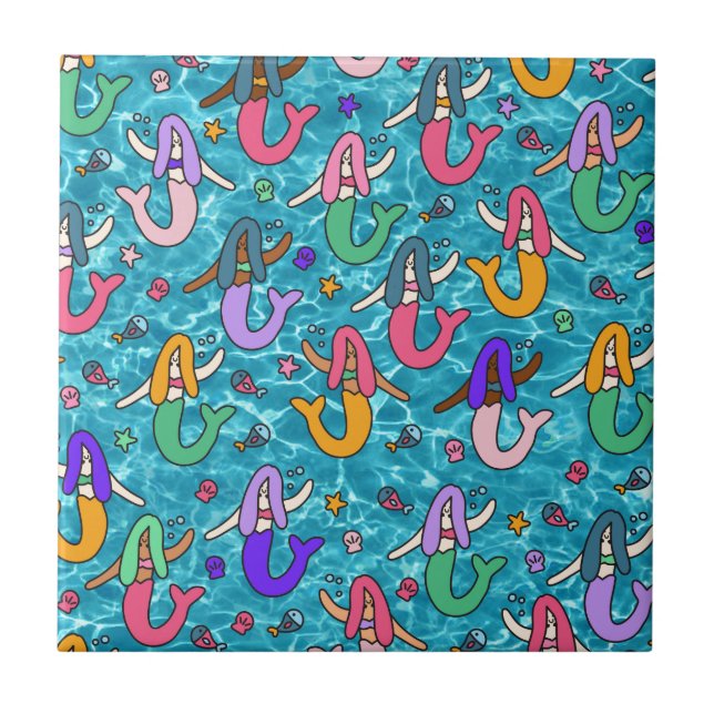 Azulejo Amigos de Mermaid (Frente)