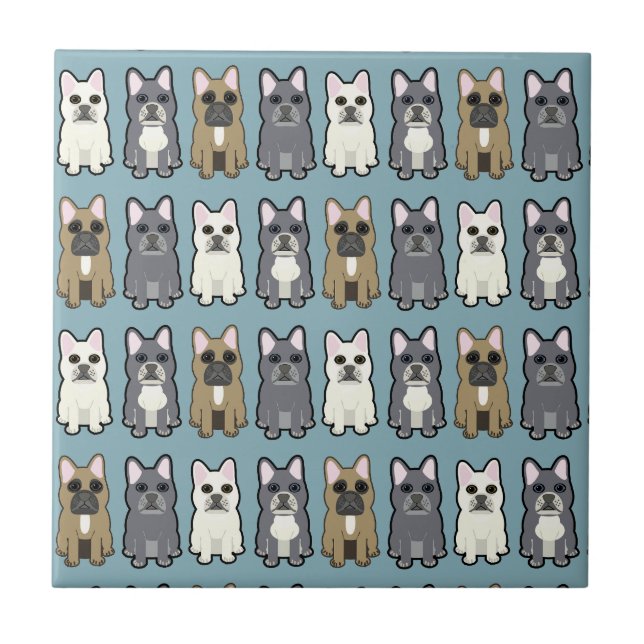 Azulejo Amigos Frenchie (Frente)