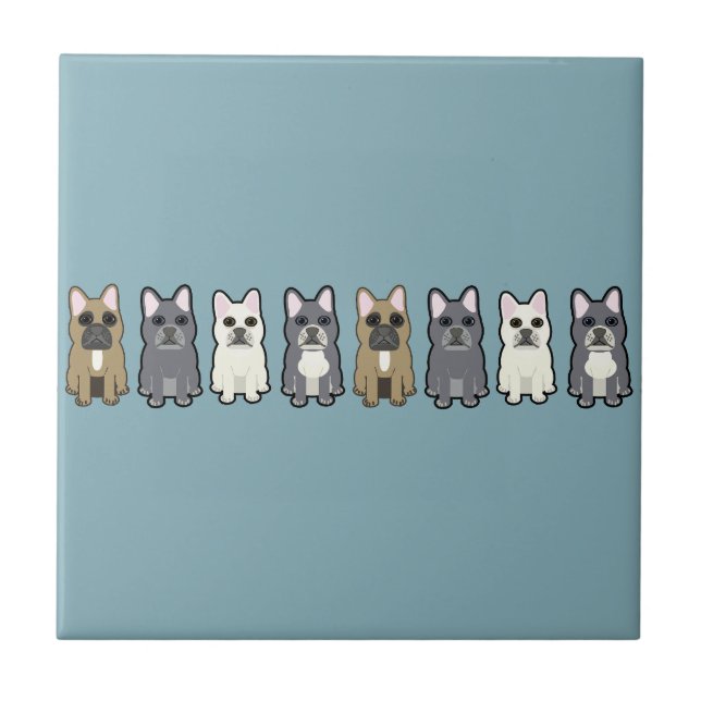 Azulejo Amigos Frenchie (Frente)