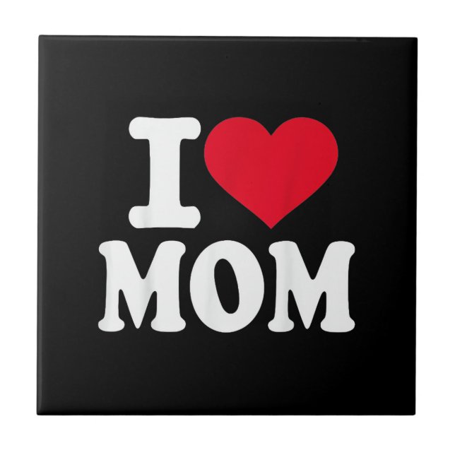 Azulejo Amo a mamá (Frente)