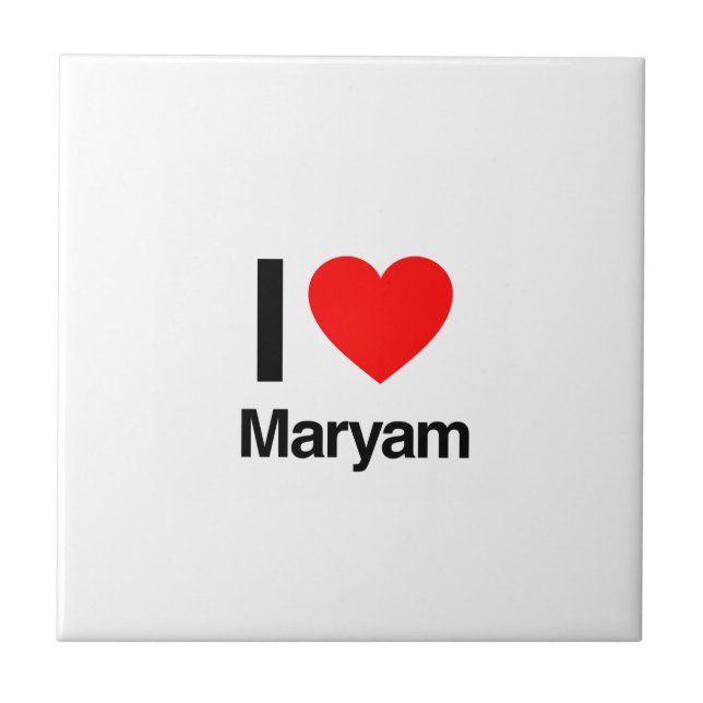 Azulejo amo a maryam (Frente)