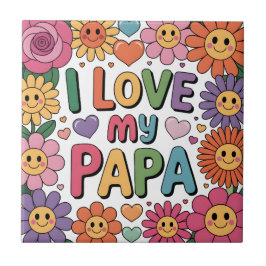 Azulejo Amo a mi papá