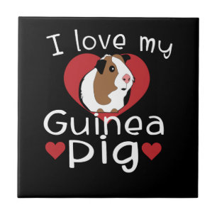 Azulejo Amo a mis amantes de los cerdos de Guinea