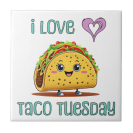 Azulejo Amo el Martes de Taco